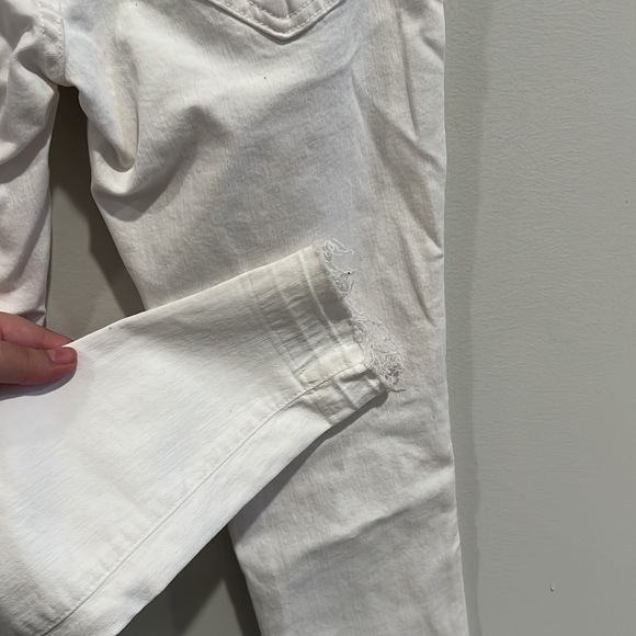 NEW Current Elliott Stiletto Jean in White Raw Hem - Picture 11 of 11